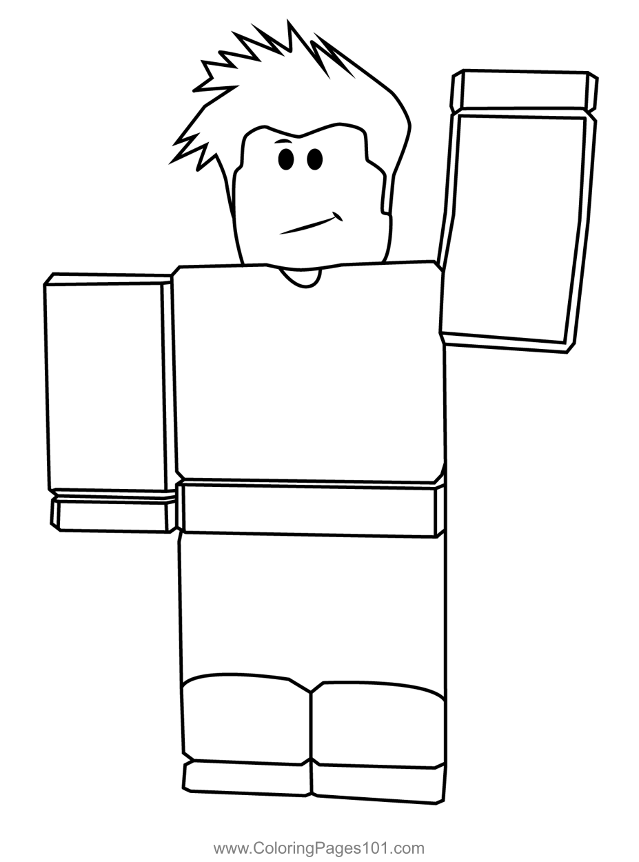 Roblox Hi Coloring Page for Kids - Free Roblox Printable Coloring Pages ...