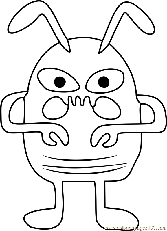 Migosp Undertale Coloring Page for Kids - Free Undertale Printable