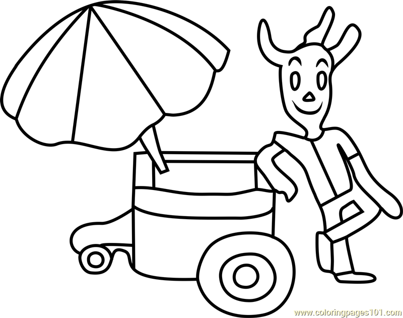 Nice Cream Guy Undertale Coloring Page for Kids - Free Undertale