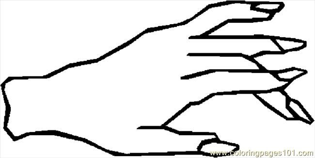 Coloring Pages Hand 35 (Peoples > Body) - free printable coloring page ...