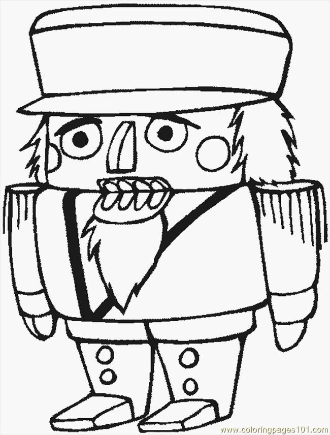 Christmas Nutcracker Coloring Pages Printable Sketch Coloring Page