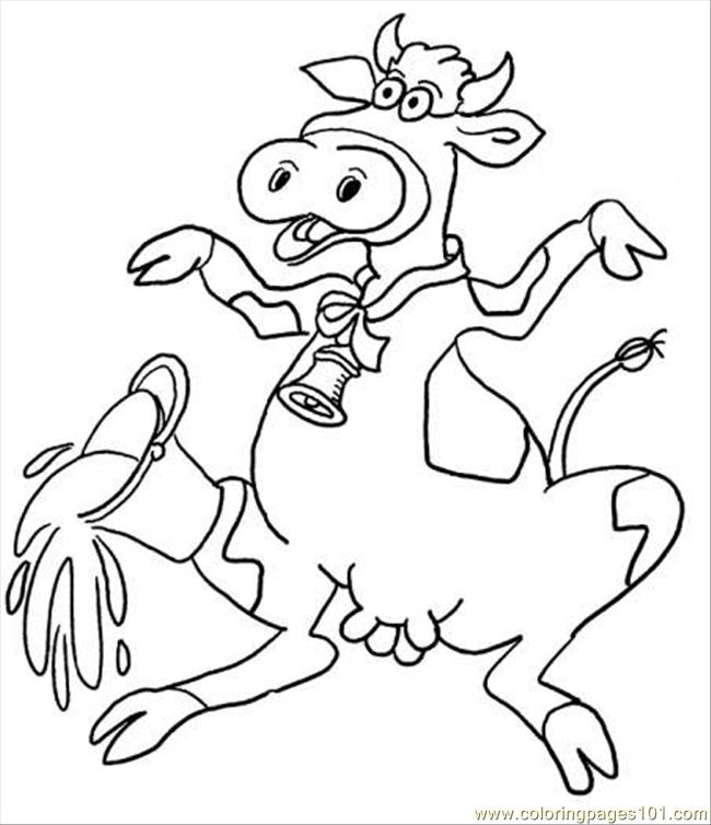 Coloring Pages Cow 2 Coloring Page (Animals > Cow) - free printable ...