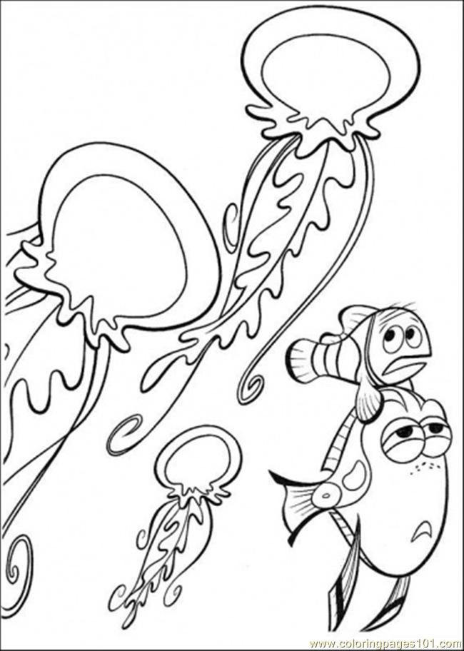 Coloring Pages Dory Hurt (Cartoons > Finding Nemo) - free printable ...