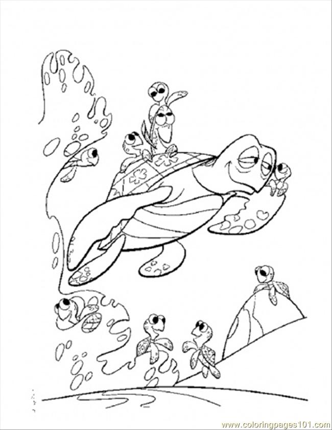 Coloring Pages Dory Play Hide And Seek (Cartoons > Finding Nemo) - free ...