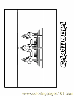 Coloring Pages Cambodia (Education > Flags) - free printable coloring ...