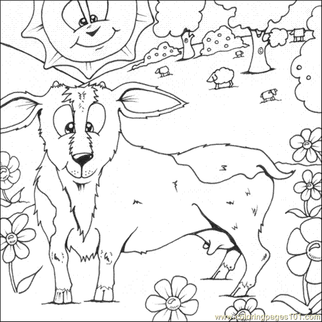 Coloring Pages Goat Colouring (Natural World > Flowers) - free