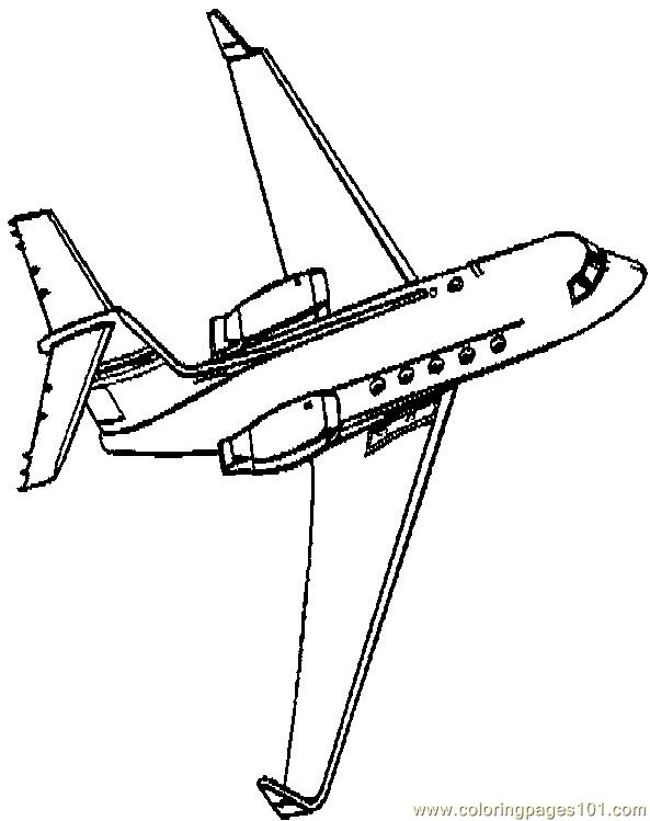 Coloring Pages 001 Airplanes (3) (Transport > Land Transport) - free ...