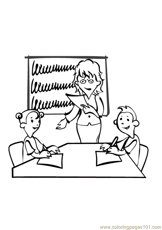 Fun classroom coloring pages