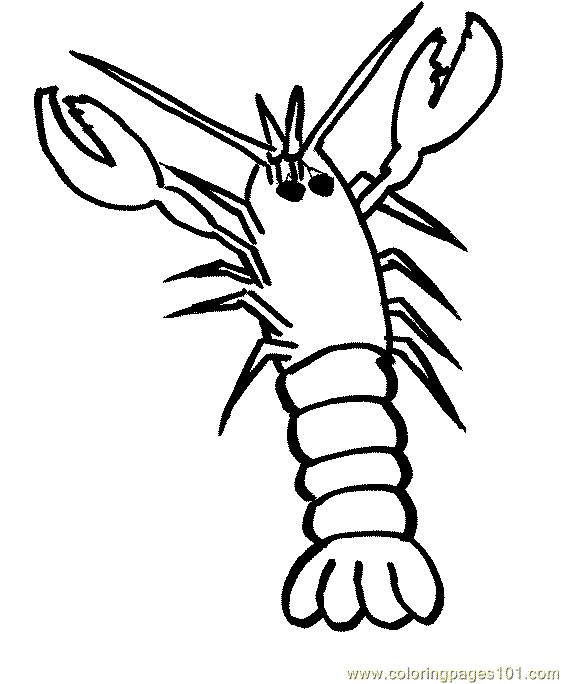 Coloring Pages Lobster001 (13) (Animals > Lobster) - free printable ...