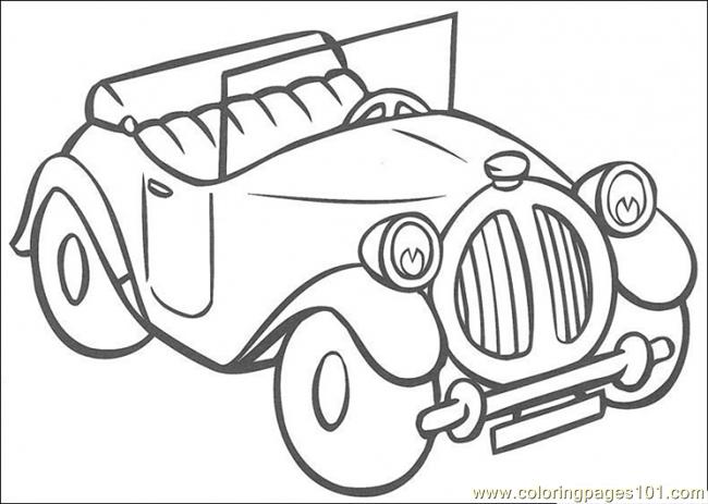 Coloring Pages Noddys Car (Cartoons > Noddy) - free printable coloring ...