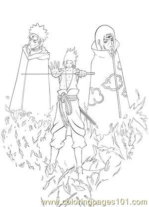 Coloring Pages Naruto Lineart By Wosuko San (Cartoons > Sasuke) - free ...