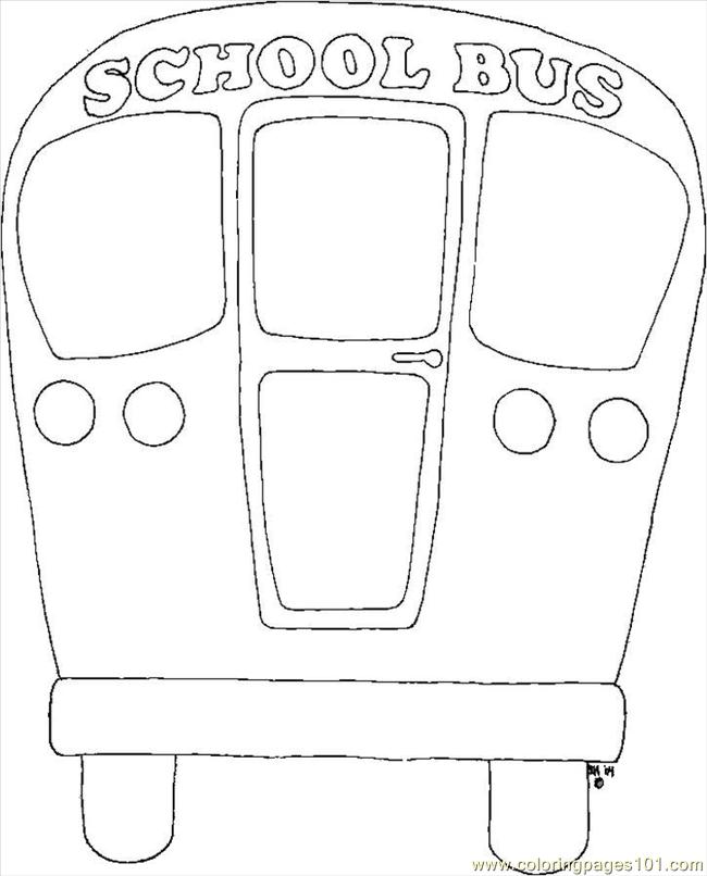 Coloring Pages School Bus (Education > School) - free printable ...