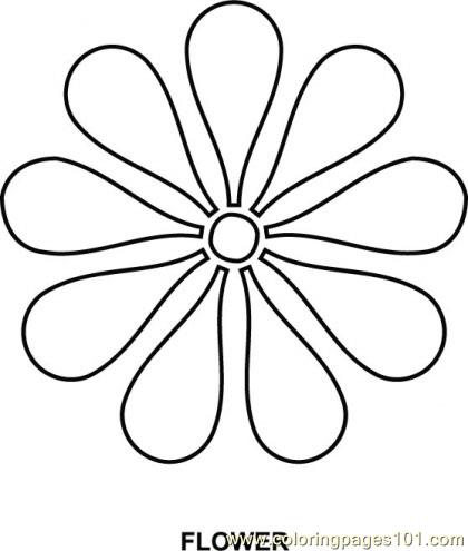 Coloring Pages flower (Education > Shapes) - free printable coloring ...