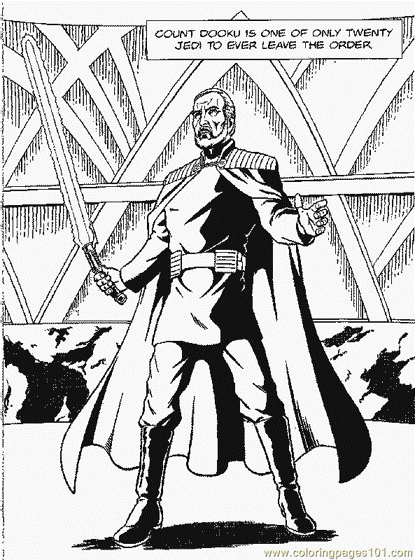  Count Dooku Coloring Pages   6