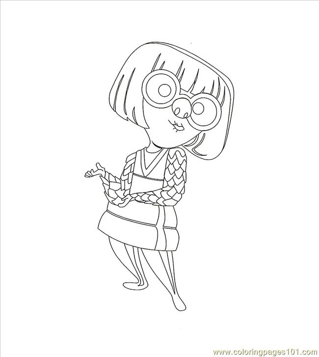 Coloring Pages Edna0002 (Cartoons > The Incredibles) - free printable ...