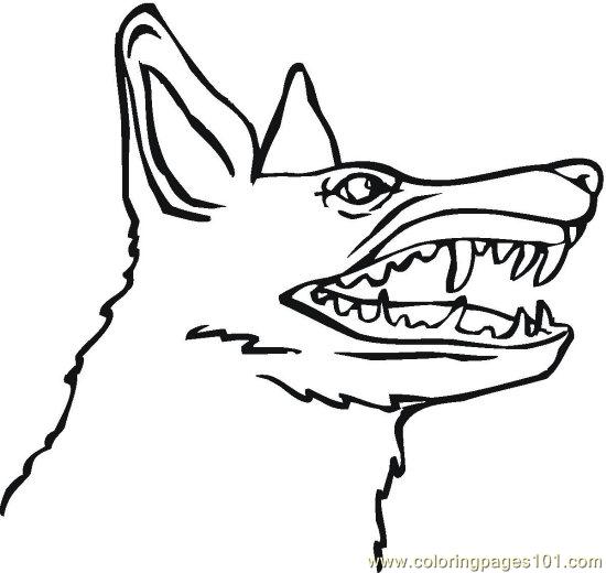 Mosaic Coloring Wolf Coloring Pages